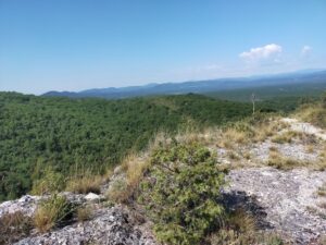 vue sur les monts d'ardeche